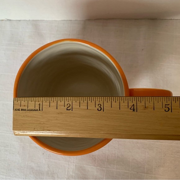 STARBUCKS | Embossed Orange and Red Mug / Cup - Picture 6 of 8